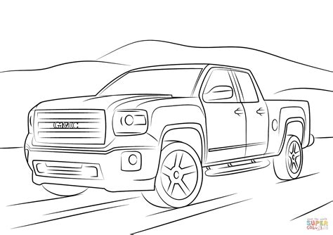 Feb 8, 2020 - Explore kidsplaycolor. . Gmc truck coloring pages